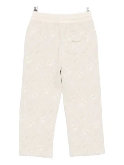 Bonpoint Jawen Drawstring Patterned Track Pants In White
