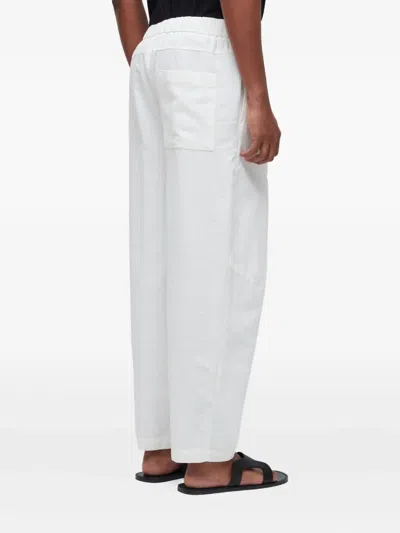 Osklen Drawstring Cotton Trousers In White