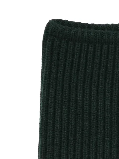 Sacai Ribbed Logo Neck Warmer In Black