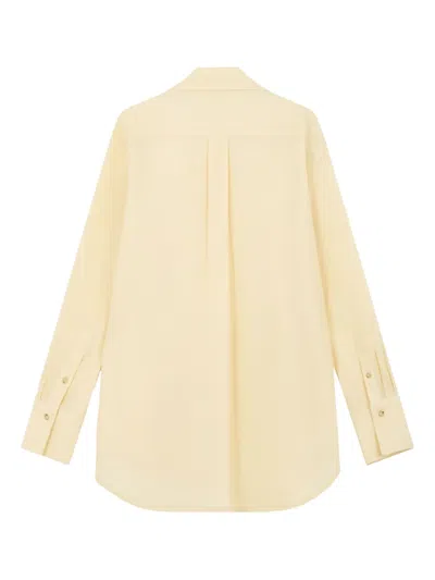 Totême Lavalliere-detail Shirt In Yellow