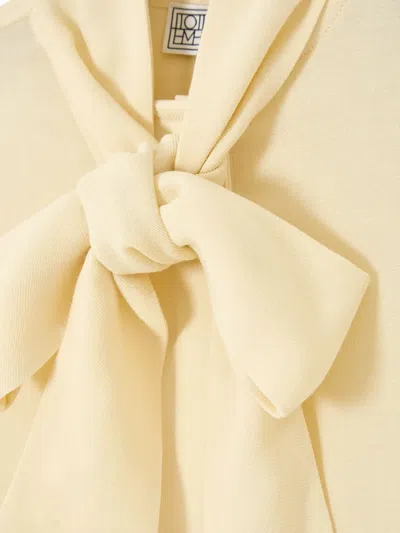 Totême Lavalliere-detail Shirt In Yellow