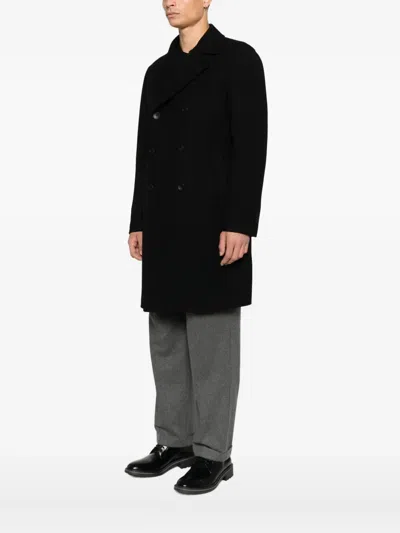 Tagliatore Arden Double-breasted Coat In Black