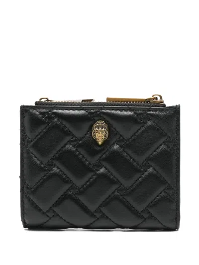 Kurt Geiger Mini Quilted Wallet In Black
