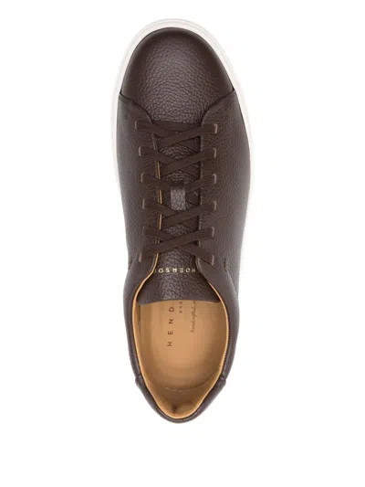 Henderson Baracco 35mm Soho Lace-up Sneakers In Brown