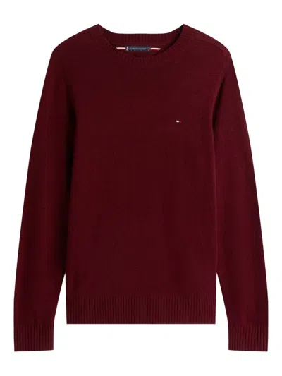 Tommy Hilfiger Logo Sweater In Red