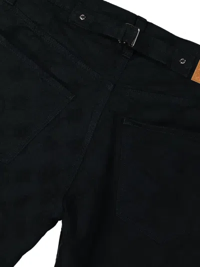 Casablanca Logo-patch Five-pocket Jeans In Black