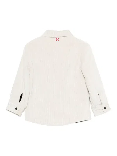 Mc2 Saint Barth Corduroy Jacket In White