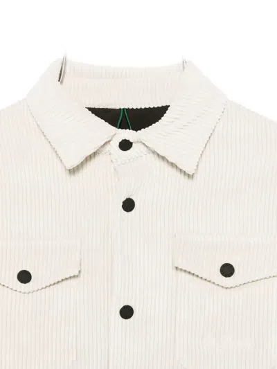 Mc2 Saint Barth Corduroy Jacket In White