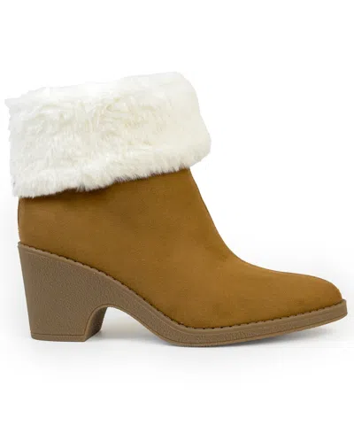 Aerosoles Booker Wedge Bootie In Brown