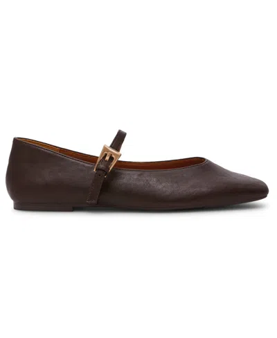 Dv Dolce Vita Women's Fabes Buckle Mary Jane Flats In Brown