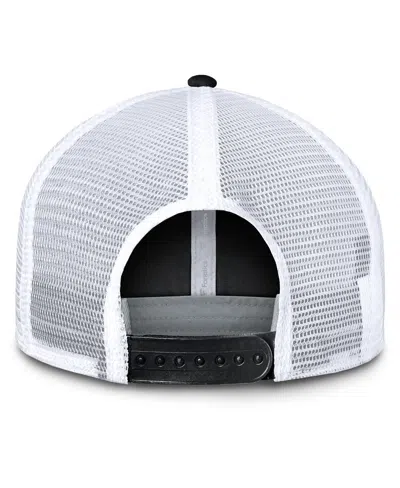 Fanatics Men's Black/white Boston Bruins Core Primary Logo Trucker Adjustable Hat In Black