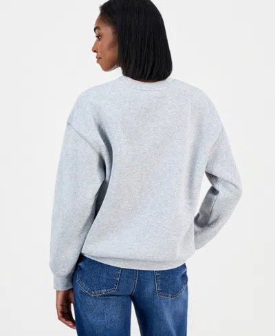 Self Esteem Juniors' Aspen Graphic-print Sweatshirt In Gray