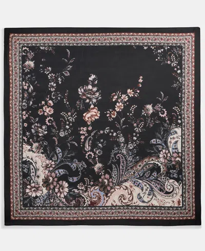 Giani Bernini Floral Square Scarf, Macy's Exclusive In Brown