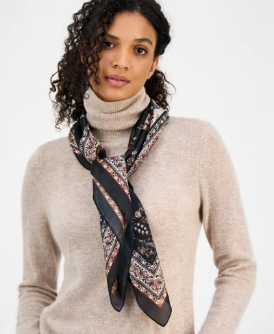 Giani Bernini Floral Square Scarf, Macy's Exclusive In Brown