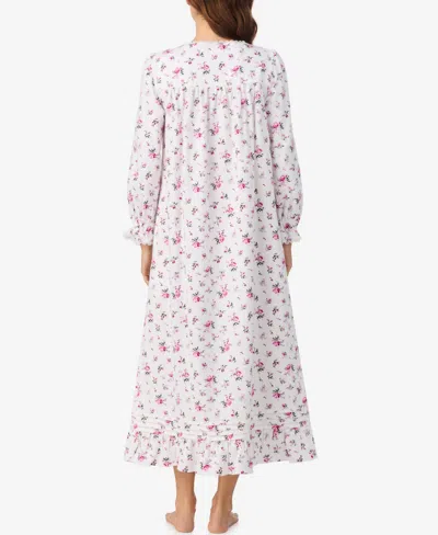 Eileen West Women's Cotton Flannel Long Sleeve Ballet Nightgown In Multi
