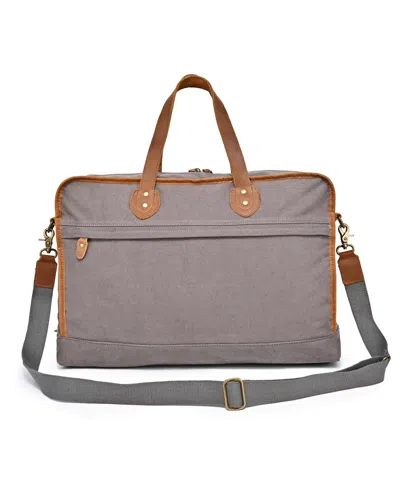 Tsd Brand Valley Oak Convertible Weekender Duffle Bag In Gray
