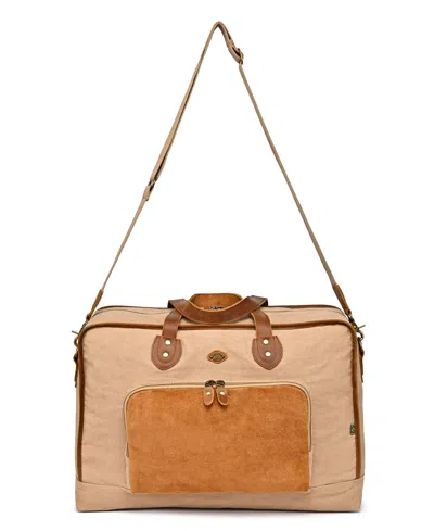 Tsd Brand Valley Oak Convertible Weekender Duffle Bag In Brown