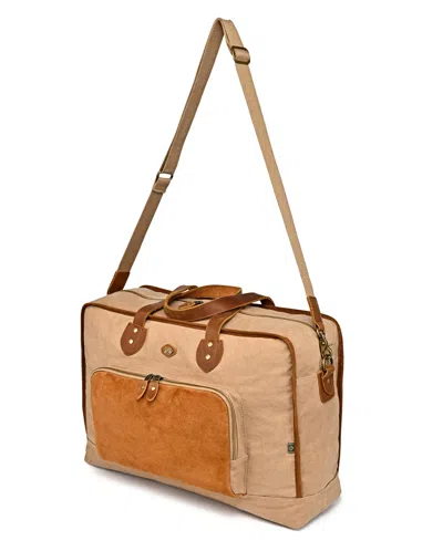 Tsd Brand Valley Oak Convertible Weekender Duffle Bag In Brown
