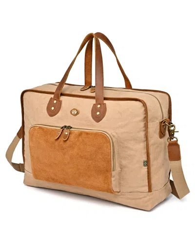 Tsd Brand Valley Oak Convertible Weekender Duffle Bag In Brown