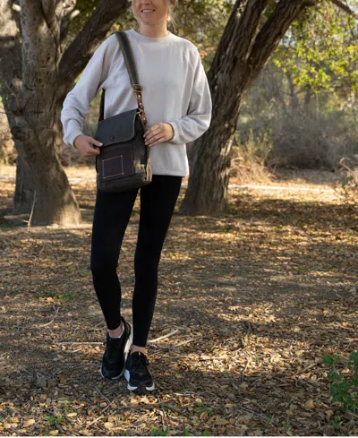 Tsd Brand Lake Toya Crossbody Bag In Gray