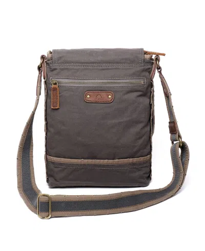 Tsd Brand Lake Toya Crossbody Bag In Gray