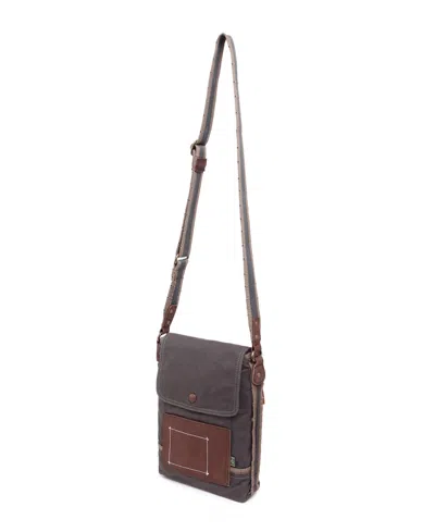 Tsd Brand Lake Toya Crossbody Bag In Gray