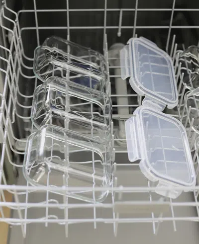 Sedona Kitchen 16-pc. Glass Storage Set With Lid In Green