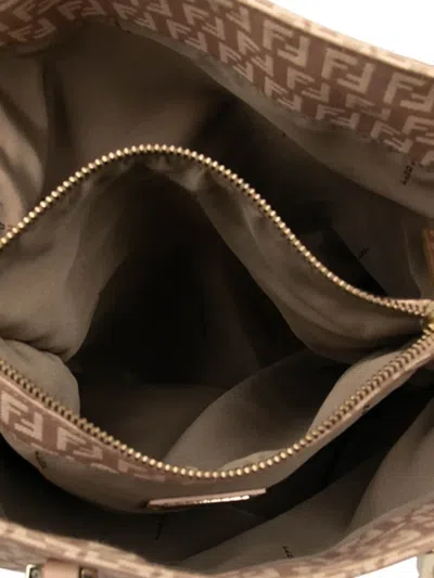 Pre-owned Fendi 2000-2010 Zucchino Canvas Tote Bag In Pink