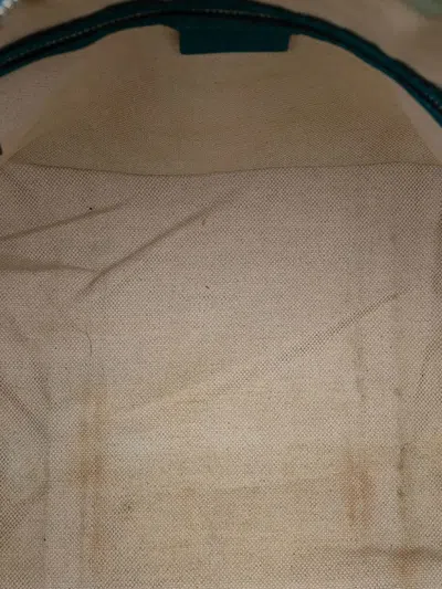 Pre-owned Gucci 2016-2025 Medium Gg Canvas Web Joy Boston Bag Satchel In Brown