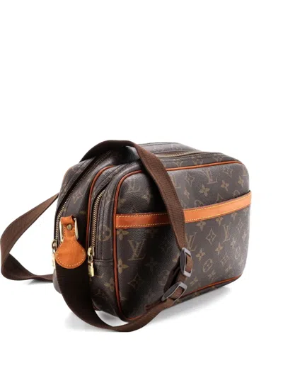 Pre-owned Louis Vuitton Reporter Bag Monogram Canvas Pm Crossbody Bag In Brown