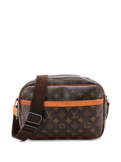 Pre-owned Louis Vuitton Reporter Bag Monogram Canvas Pm Crossbody Bag In Brown