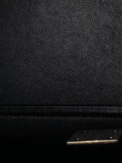 Pre-owned Celine Trapeze Bag Leather Small Satchel In Black