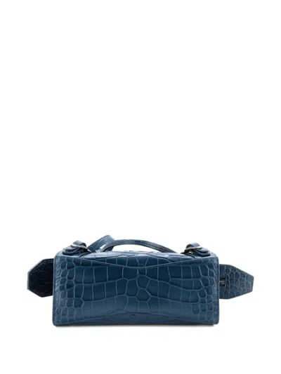 Pre-owned Balenciaga Neo Cagole City Bag Leather Xs Shoulder Bag In Blue