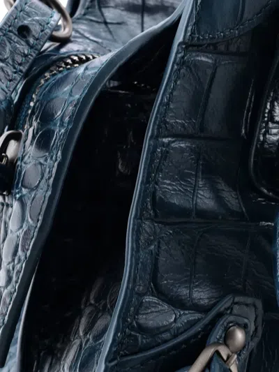 Pre-owned Balenciaga Neo Cagole City Bag Leather Xs Shoulder Bag In Blue