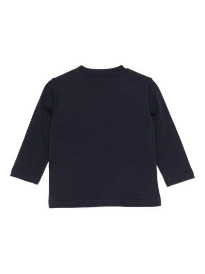 Il Gufo Dalmatian Graphic Long-sleeve T-shirt In Blue