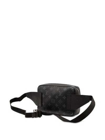Pre-owned Louis Vuitton 2020 Monogram Taigarama Outdoor Bumbag Belt Bag In Black