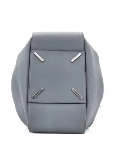 Pre-owned Loewe Hammock Nugget Bag Leather Small Crossbody Bag In Gray