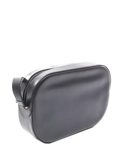 Pre-owned Cartier 2010-2025 Leather Sapphire Line Crossbody Shoulder Bag In Blue