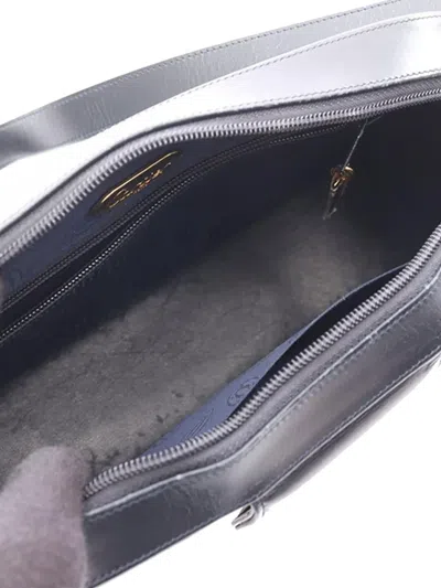 Pre-owned Cartier 2010-2025 Leather Sapphire Line Crossbody Shoulder Bag In Blue