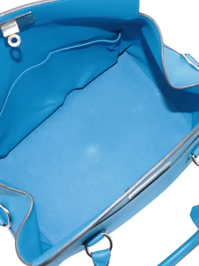 Pre-owned Hermes 2013 Swift Toolbox 26 Satchel In Blue
