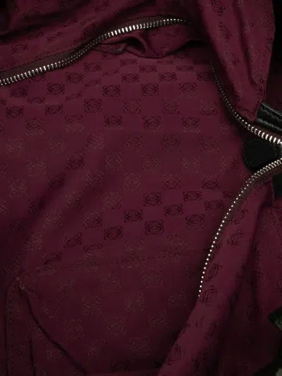 Pre-owned Loewe 2000-2025 Patent Glitter Aire Hobo Bag In Black