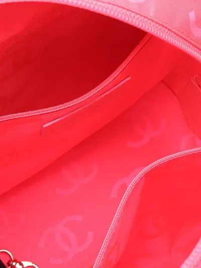 Pre-owned Chanel 2010-2011 Medium Lambskin Cambon Ligne Tote Bag In Black