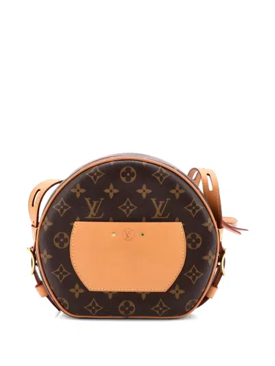 Pre-owned Louis Vuitton Boite Chapeau Souple Bag Monogram Canvas Mm Shoulder Bag In Brown
