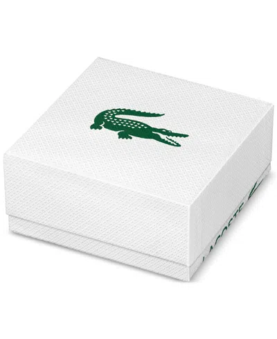 Lacoste Logo Heart Beaded Bracelet In Brown