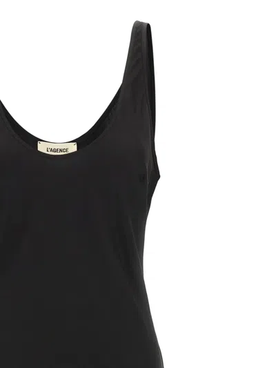 L'agence Akiya Midi Dress In Black