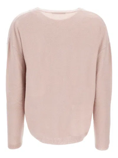 Stefano Mortari V-neck Sweater In Pink