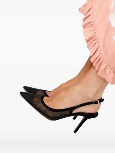 Smiling Shoes Fede Mesh Pumps In Animal Print