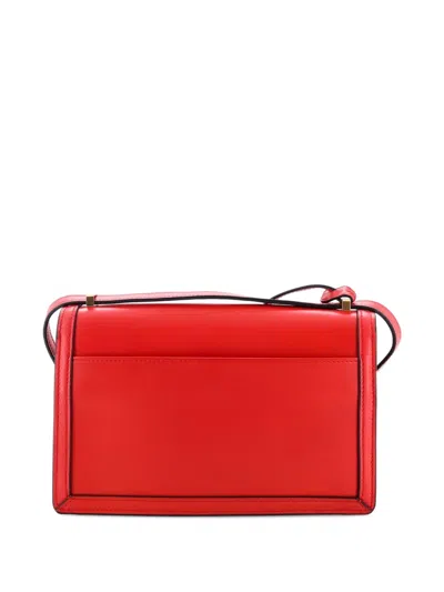 Pre-owned Loewe Barcelona Leather Medium Shoulder Bag In Red