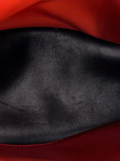 Pre-owned Loewe Barcelona Leather Medium Shoulder Bag In Red