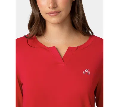 Hue Women's Timeless Jersey Folded Set In Red